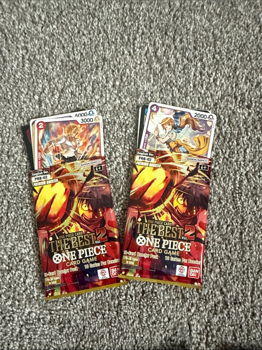 One Piece Card Game 7 Packs - 62 cards BULK ONLY - Picture 3 of 5